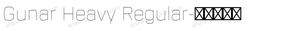 Gunar Heavy Regular字体转换
